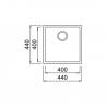 Мойка кухонная TEKA SQUARE 40.40 TG Черный (115230025)