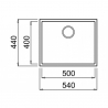 Мойка кухонная TEKA SQUARE 50.40 TG Белый (115230024)