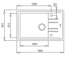 Кухонна мийка TEKA STONE 60 S-TG 1B 1D Графіт (115330034)