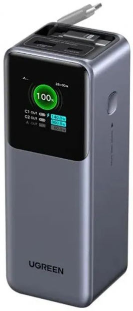 УМБ Power Bank Ugreen PB726 Nexode 20000mAh 165W with Retractable USB-C (55987)