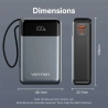 УМБ Power Bank Vention 20000mAh 65W Black (FHYB0)