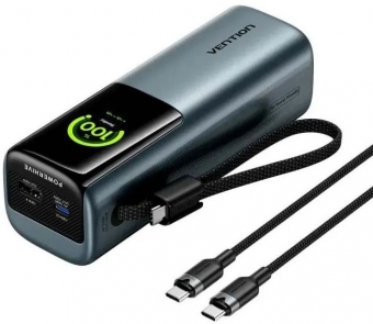 Vention  27000 mAh 200W with Built-in USB-C Gray (FKGH0)