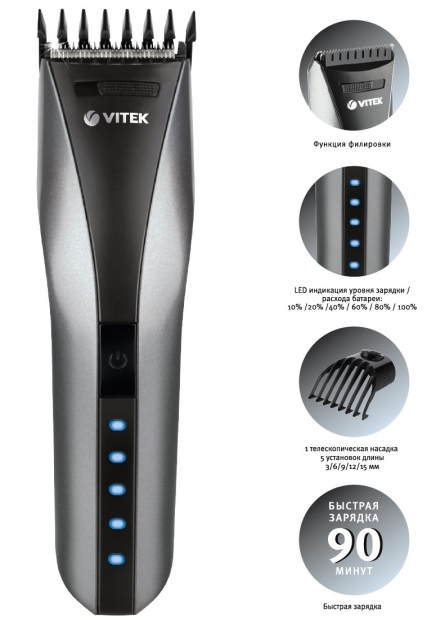 Машинка для стрижки волос Vitek VT 2575 GR