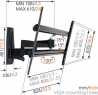 Держатель Vogels WALL 3450 Black