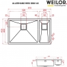 Мойка кухонная Weilor ALLERHAND WRX DB8145