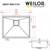 Кухонна мийка Weilor ERNST WRD 5745