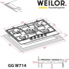 Варочная поверхность Weilor GG W714 BL