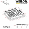 Варочная поверхность Weilor GM W 634 WH