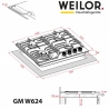 Варочная поверхность Weilor GM W624 WH