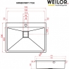 Кухонна мийка Weilor IMMER WRT 7750