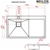 Кухонна мийка Weilor IMMER WRT SD10050