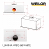 Витяжка Weilor LUMINA WBG 68 WHITE