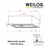 Витяжка Weilor PBSR 52301 GLASS BL 1100 LED Strip