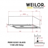Витяжка Weilor PBSR 52301 GLASS WH 1100 LED Strip