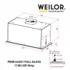 Вытяжка Weilor PBSR 62301 FULL GLASS WH 1100 LED Strip