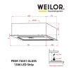 Вытяжка Weilor PBSR 72651 GLASS BL 1300 LED Strip