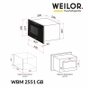 Вбудована мікрохвильова піч Weilor WBM 2551 GB