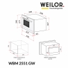 Встраиваемая микроволновая печь Weilor WBM 2551 GW