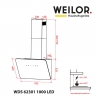 Вытяжка Weilor WDS 62301 R WH 1000 LED