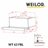 Вытяжка Weilor WT 63 FBL