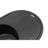 Кухонна мийка Ventolux EMILIA (BLACK MATT QUARTZ) 767x495x190
